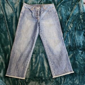 J Crew‎ Classic Blue Denim Straight Leg Jeans Size 12